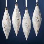 Елочные игрушки Lussuoso Fanagoria 21 см, 4 шт, стекло