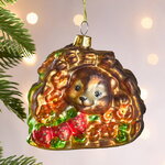 Елочная игрушка Ежик из Весеннего леса 9 см, стекло