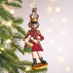 Елочная игрушка Барабанщица Глория из королевства Дрейкерк 17 см, стекло