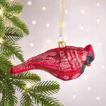 Елочная игрушка Птичка - Ghisland 18 см, стекло