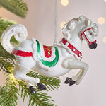 Елочная игрушка Лошадка Вайнона 12 см, стекло