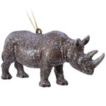Елочная игрушка Сафари Style: Носорог 14 см, подвеска