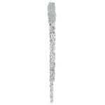Новогоднее украшение Сосулька Снежный Лед 38 см, подвеска