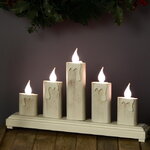 Светильник-горка Сияющие свечи 37*22 см, 5 свечей