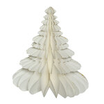 Новогоднее украшение из бумаги Изящная Елочка 38 см белая