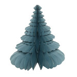 Новогоднее украшение из бумаги Изящная Елочка 38 см голубая