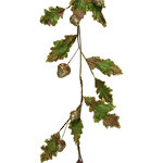 Интерьерная гирлянда с листьями Дуб - Green Leaf 130 см
