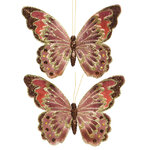 Декоративное украшение Бабочки - Boloria Admet 18 см, 2 шт, клипса