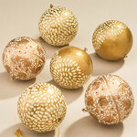 Набор елочных шаров Сен-Маро 7 см, 6 шт