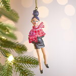Елочная игрушка Леди Барнелла - Gift Time 13 см, подвеска