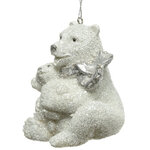 Елочная игрушка Медвежонок Генри с мамой - Bear Love 8 см, подвеска