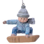 Елочная игрушка Мальчик Уилл на сноуборде - Каникулы в Валуаре 9 см, подвеска