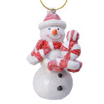 Елочная игрушка Снеговик с Леденцами 8 см, подвеска