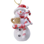 Елочная игрушка Снеговик с Какао 8 см, подвеска