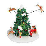 Композиция Рождественская Ель - Карусель 21 см, движение, подсветка