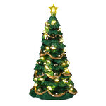Фигурка Рождественская Ель в парке Вейл 13 см подсветка, на батарейках