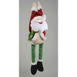 Санта Длинноножка электромеханический поющий, 55 см, LED, батарейка