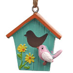 Подвесное украшение Скворечник Птички Росси 5 см