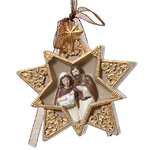 Елочная игрушка Звезда - Рождение Иисуса 11 см