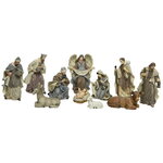 Рождественский вертеп Поклонение новорожденному Иисусу, 11 фигурок, 6-15 см
