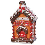 Новогодний подсвечник-домик CandyLand Christmas 16 см, керамика