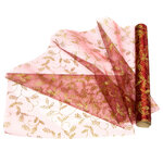 Ткань для декорирования Танцующие тюльпаны 35*200 см томный бургунди