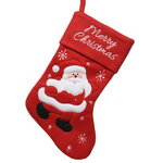 Новогодний носок Merry Christmas: Добрый Санта 40 см