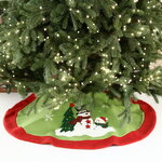 Юбка для елки Снеговики в Рождество 90 см