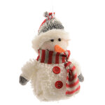 Елочная игрушка Снеговик в Тулупчике и Шапке 8*6*12 см, подвеска
