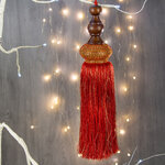 Новогоднее украшение Кисть Амади 33 см красная