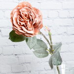 Искусственная Роза Снежная 72 см розовый персик