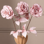 Искусственная роза Аурелия 60 см розовый бутон