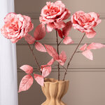 Искусственная роза Аурелия 60 см розовый бархат