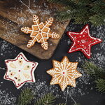 Набор елочных игрушек Cinnamon&Ginger 9 см, 4 шт