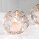 Стеклянный подсвечник для чайной свечи Acquaro 8 см