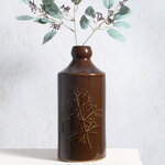 Декоративная ваза Ботаника 30 см шоколадная