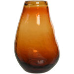 Стеклянная ваза Санджинето 23 см янтарная