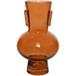 Стеклянная ваза Soeira Amber 22 см