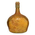 Декоративная бутылка Корфу 26 см оранжевая, стекло