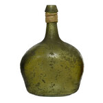 Декоративная бутылка Корфу 26 см зеленая, стекло