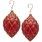 Елочные игрушки Opera Reale 15 см красные, 4 шт