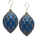 Елочные игрушки Opera Reale 15 см синие, 4 шт