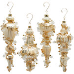 Елочные игрушки Doria Pamphili 24 см золотой, стекло, 12 шт