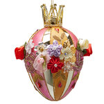 Елочная игрушка Яйцо Princess - Royal Bloom Collection 13 см, стекло