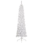 Искусственная белая елка Пенсел Пайн заснеженная 240 см, ПВХ