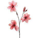 Искусственная ветка Магнолия Azura 91 см розовая