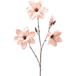 Искусственная ветка Магнолия Azura 91 см пудрово-розовая