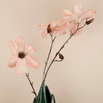 Искусственная ветка Магнолия Azura 91 см пудрово-розовая