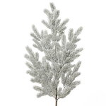 Хвойная ветка Snowy заснеженная 120 см, ЛИТАЯ 100%