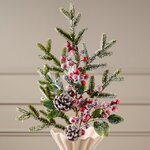 Ветка Ягодный букет 68 см, ЛИТАЯ 100%